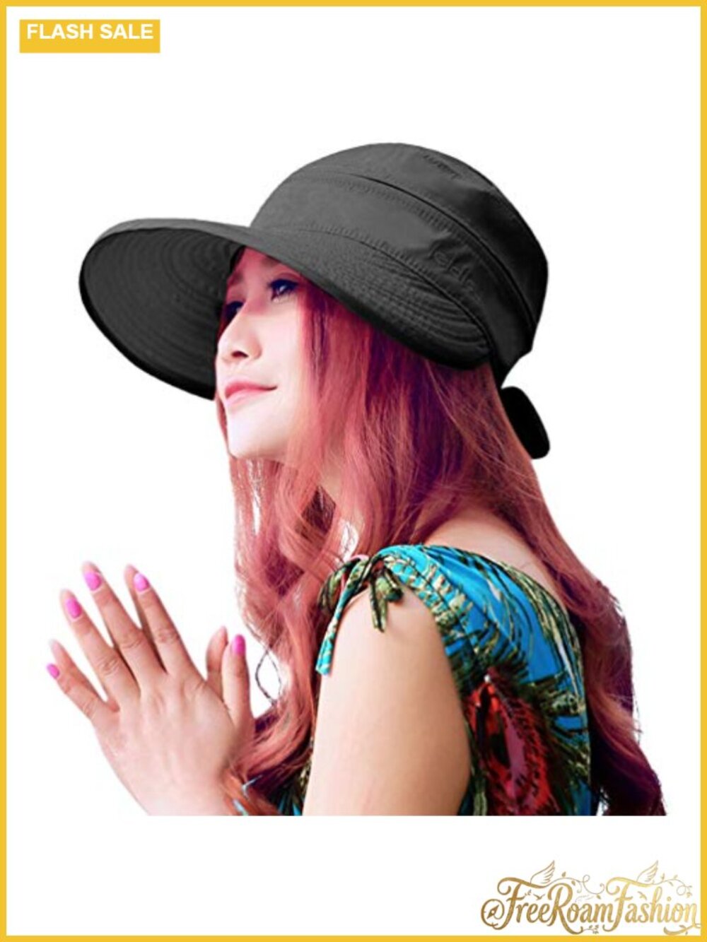 Foldable Wide Brim Sun Hat Visor UV Protection Beach Golf Tennis